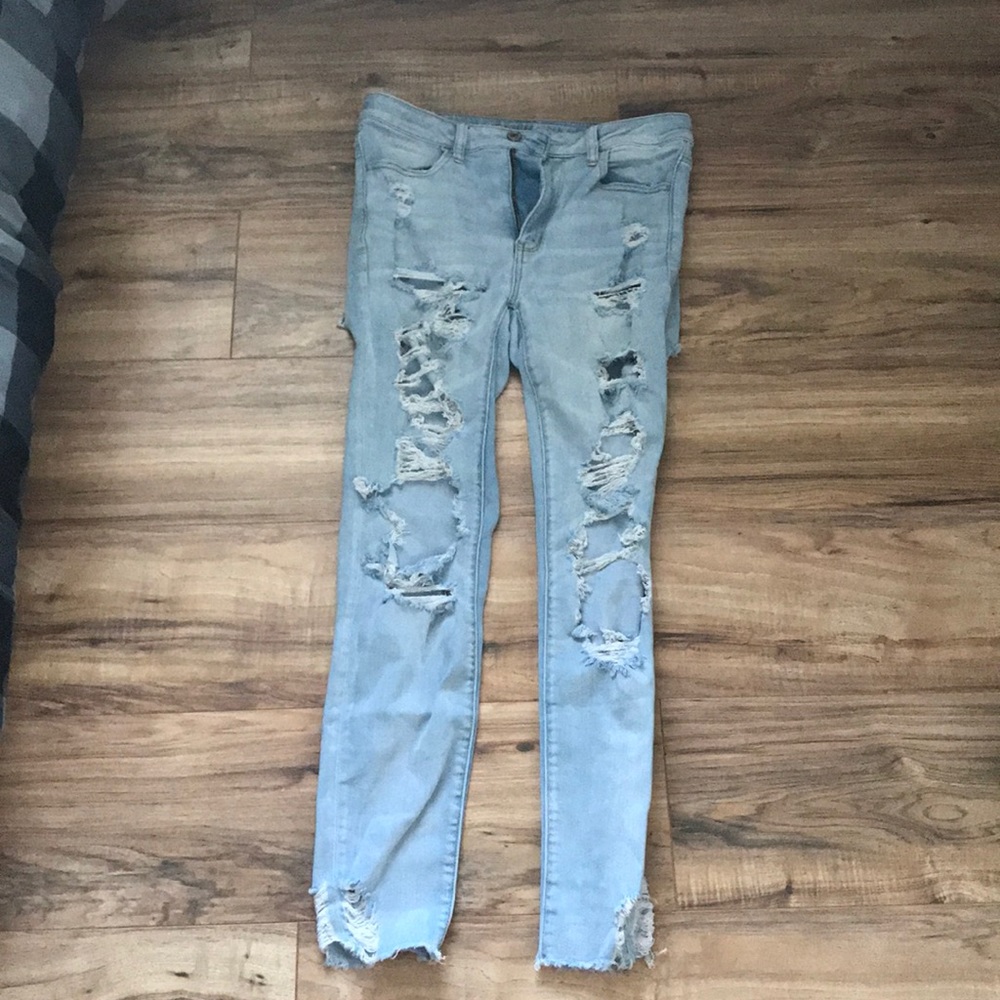 Ripped American eagle jeans